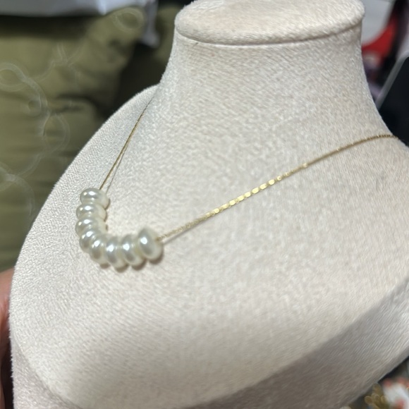 Pearl necklace stainless steel - Picture 2 of 2